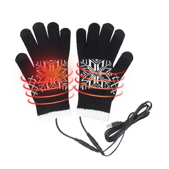 Термальные зимние перчатки, уличные перчатки с сенсорным экраном USB для холодной погоды, Уличное снаряжение для зимы, чтобы согреть руки во время тренировки
