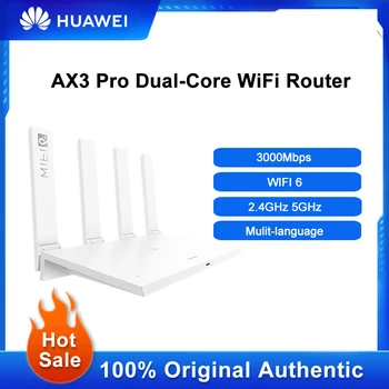 Huawei AX3 PRO Маршрутизатор WiFi 6 + 3000 Мбит/с, Двухъядерный Wi-Fi Умный Дом, Сетчатый Беспроводной Сетевой Маршрутизатор, Усилители сигнала, Ретранслятор