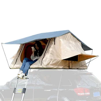 Складная автомобильная палатка, установленная на крыше, всплывающая наружная палатка роскошная коробка для продажи автомобилей из листового металла, тент для кемпинга на 4 персоны