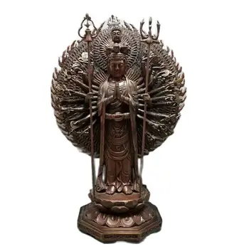 Тибетский буддизм, Медная бронзовая статуя Авалокитешвары Кван-инь Гуаньинь с одиннадцатью лицами