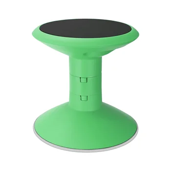 Пластиковый Вращающийся стул Storex, регулируемая высота сиденья без спинки 12-18 дюймов, зеленый