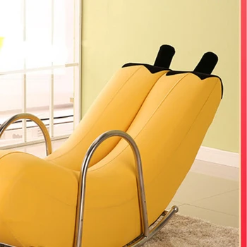 Креативный Одноместный Ленивый диван-банан, Кресло-качалка, Кресло-качалка, Симпатичная индивидуальность, Спальня, Современный Небольшой квартирный диван