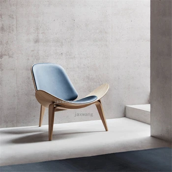 Европейские изготовленные на заказ стулья для гостиной, Деревянные кожаные кресла, Балкон, диван для отдыха, диван-кресло из массива дерева, мебель для дома