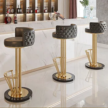 Роскошные стулья для гостиной, Итальянский бар, Бархатный пол в Скандинавском стиле, Дизайнерские стулья для салонов Красоты, Современная мебель